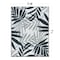 World Rug Gallery Contemporary Floral Leaves Reversible Recycled Plastic 5' X 7' Navy Outdoor Rug 6072NAVY5X7 - alternate 6